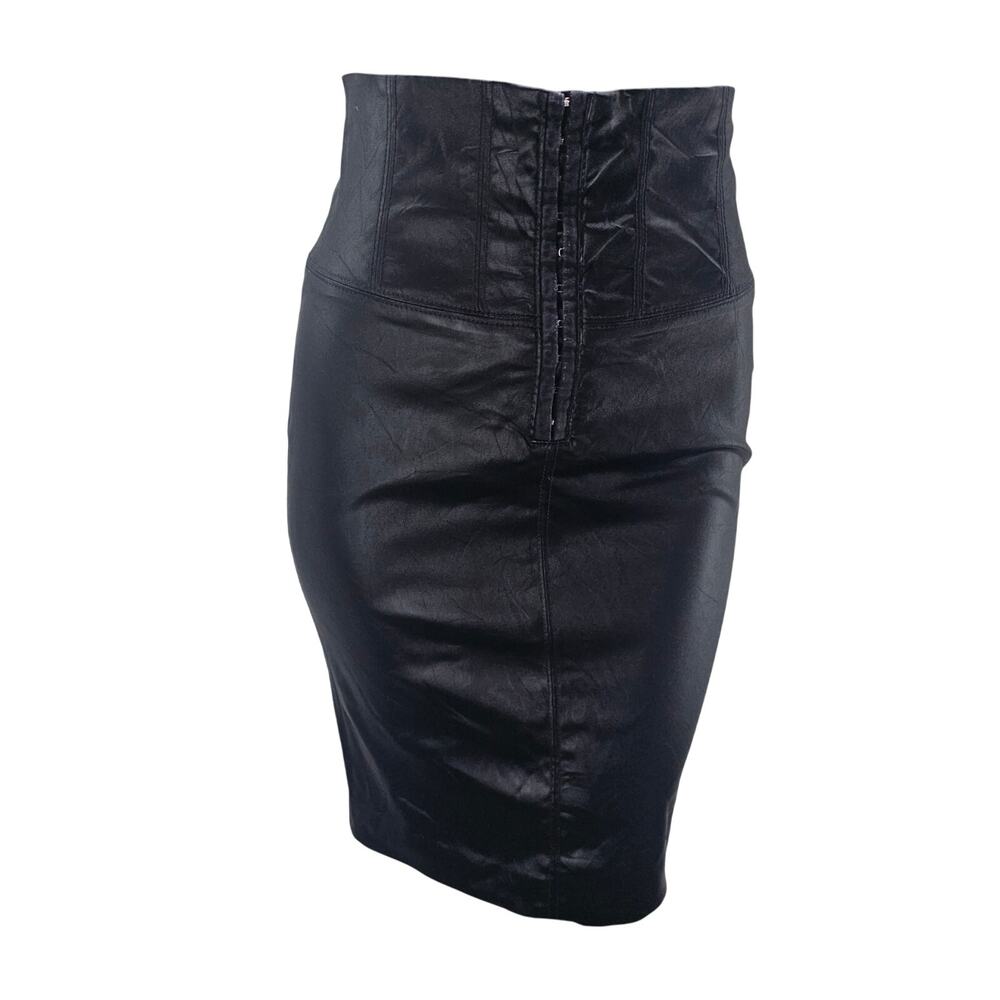 Guess by Marciano Black Pencil Stretch Midi Skirt Women's 6 S Corpcore 3506